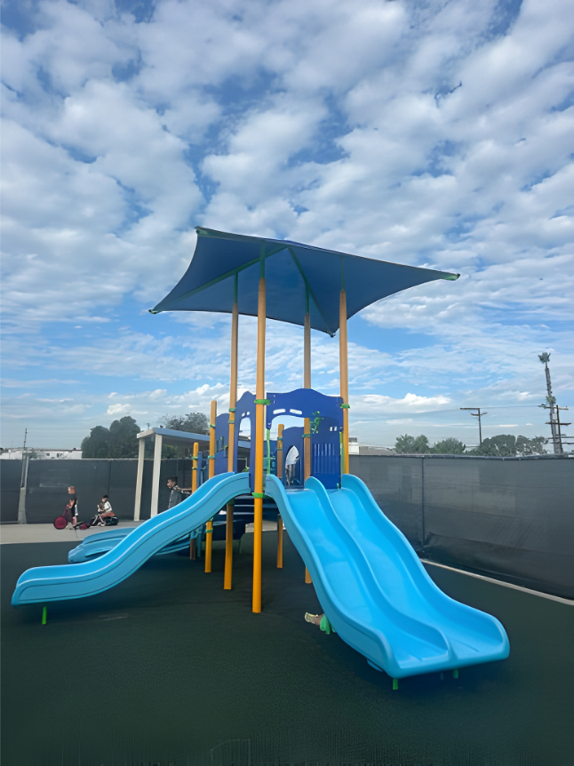 Age-appropriate playground equipment